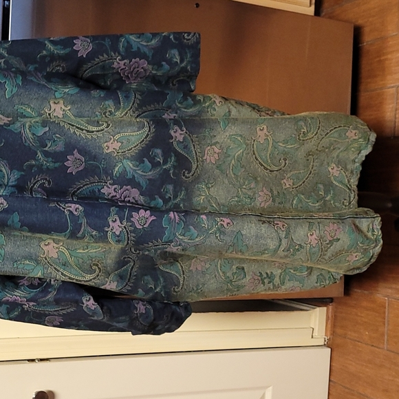 Ombre & Paisley Loose Denim Hoodie - Picture 9 of 14